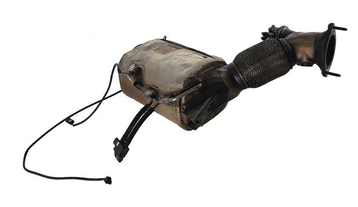 2015 BMW 535D F10 3.0L N57 DIESEL PARTICULATE FILTER DPF w/FLEX PIPE SENSORS