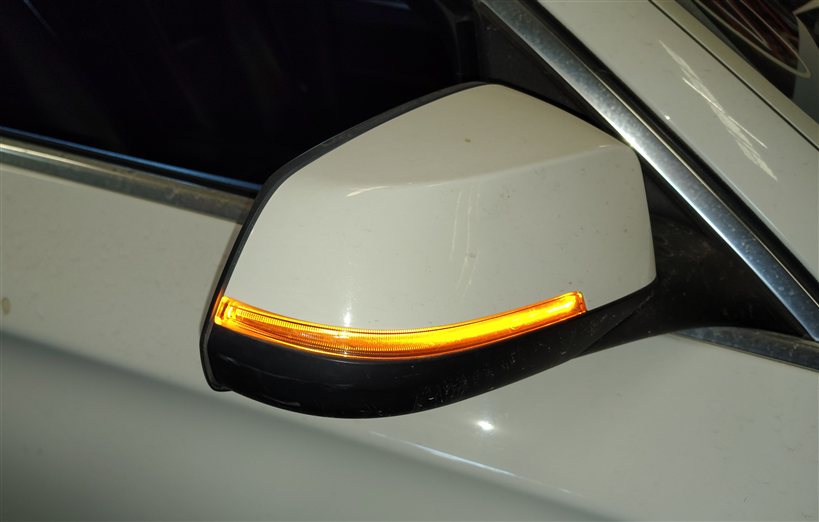Thumbnail 2: 14-16 BMW 528i 535i 550i (F10) RIGHT P-FOLD HEAT MEM AUTODIM DOOR MIRROR (White)