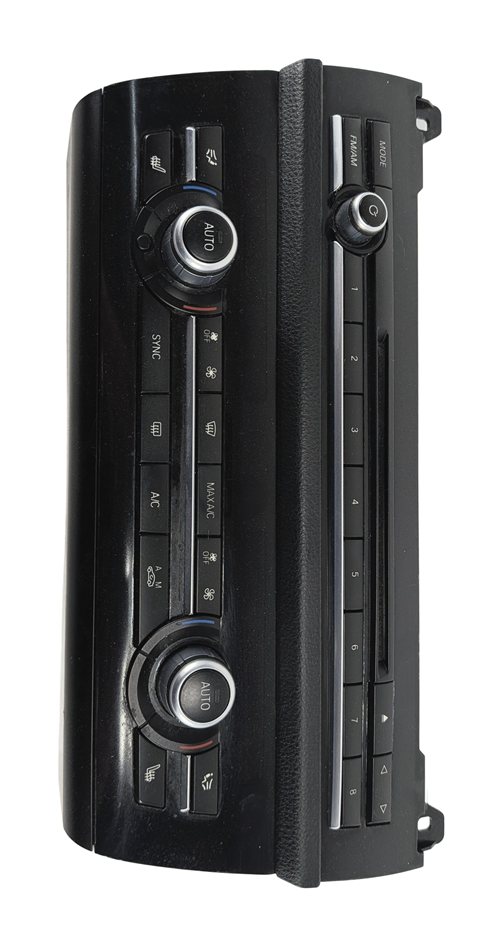 Thumbnail 2: 11-16 BMW 5 M5 SERIES (F10) HEATER A/C TEMPERATURE & RADIO CONTROL PANEL (BLACK)