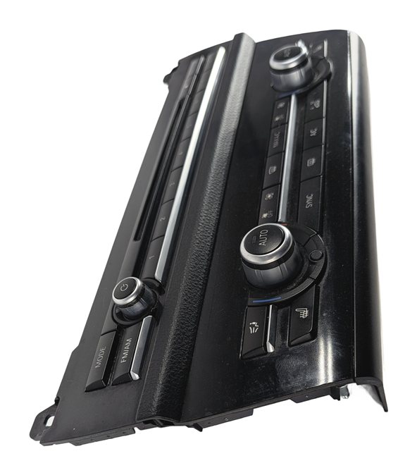 Thumbnail 5: 11-16 BMW 5 M5 SERIES (F10) HEATER A/C TEMPERATURE & RADIO CONTROL PANEL (BLACK)