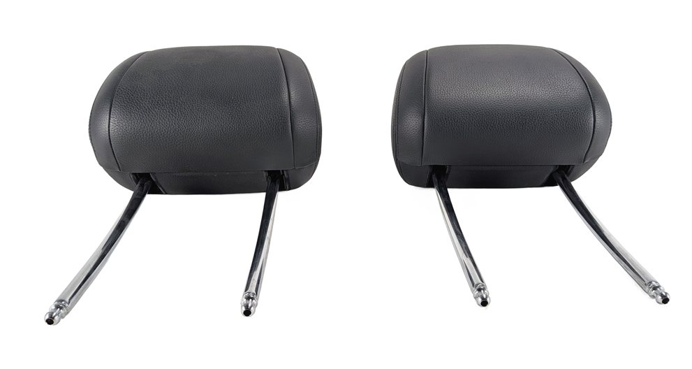Thumbnail 3: 14-16 BMW 5 SERIES F10 FRONT LEFT & RIGHT SEAT HEADREST SET/2 (Black)