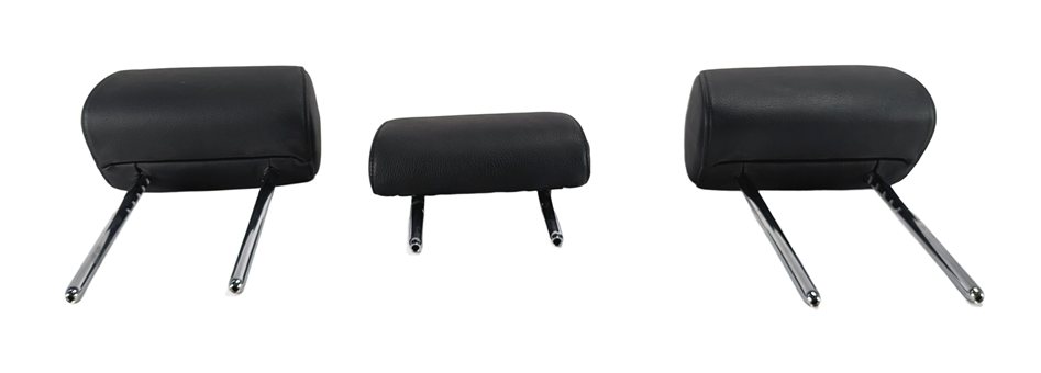 Thumbnail 3: 11-13 BMW 5 SERIES GT (F07 F10) REAR LEFT CENTER RIGHT SEAT HEADREST SET (BLACK)