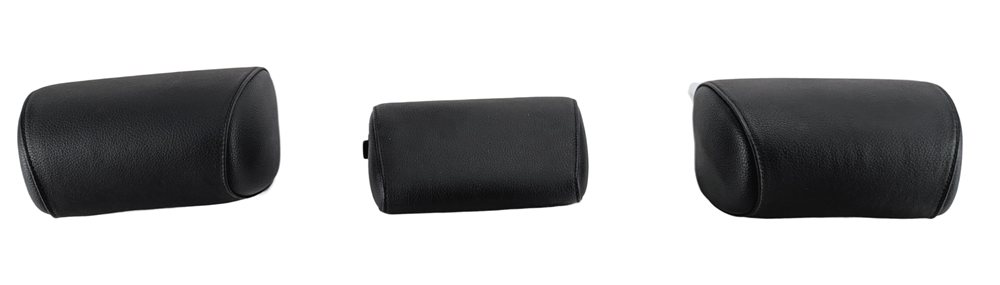 Thumbnail 4: 11-13 BMW 5 SERIES GT (F07 F10) REAR LEFT CENTER RIGHT SEAT HEADREST SET (BLACK)
