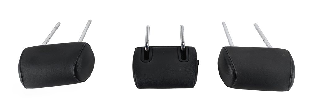 Thumbnail 5: 11-13 BMW 5 SERIES GT (F07 F10) REAR LEFT CENTER RIGHT SEAT HEADREST SET (BLACK)