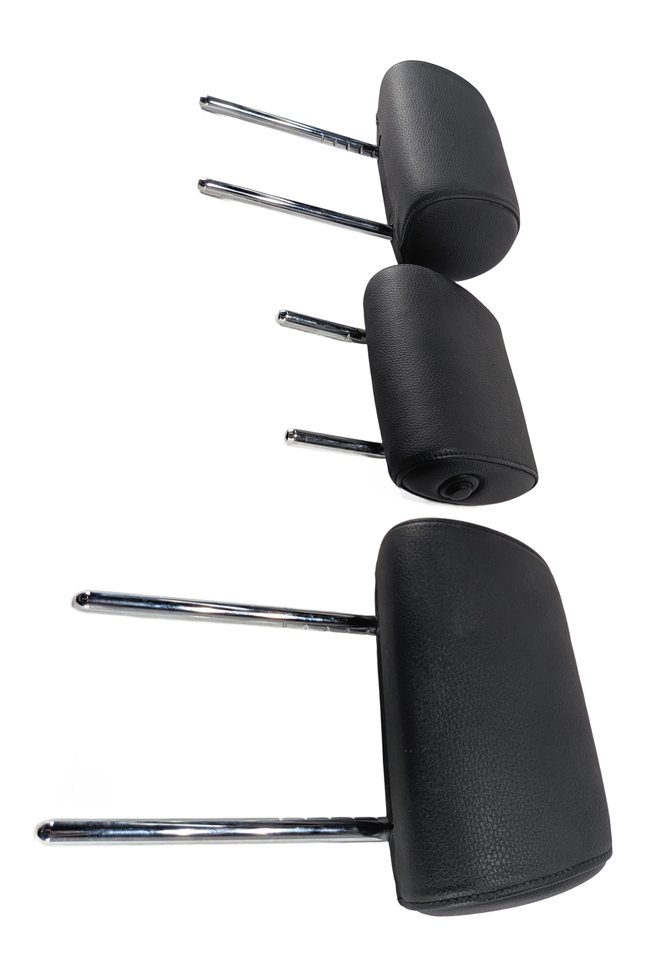 Thumbnail 7: 11-13 BMW 5 SERIES GT (F07 F10) REAR LEFT CENTER RIGHT SEAT HEADREST SET (BLACK)