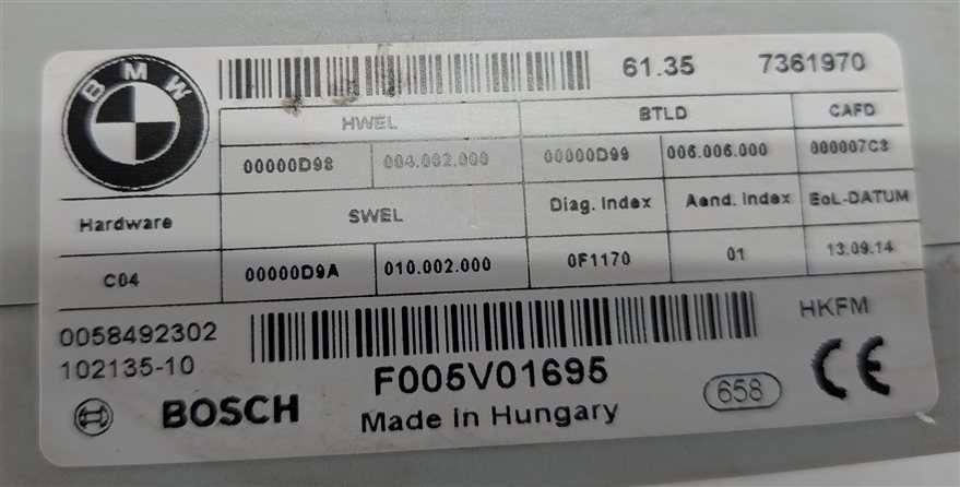Thumbnail 9: 09-17 BMW X3 X4 M5 M6 5/6/7 SERIES (F01 F10 F25 F26) TRUNK LIFT LIFTGATE MODULE