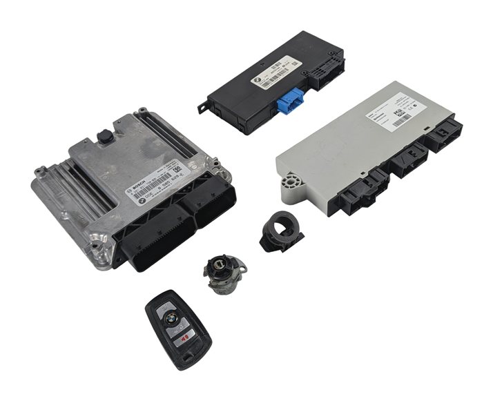 14-15 BMW 535D 740D X5 F01 F02 F10 F15 3.0L N57 DIESEL ENGINE DDE MODULE KEY SET
