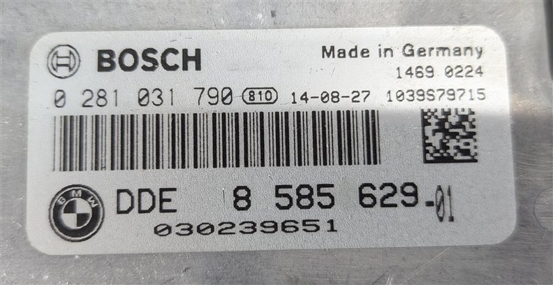 Thumbnail 10: 14-15 BMW 535D 740D X5 F01 F02 F10 F15 3.0L N57 DIESEL ENGINE DDE MODULE KEY SET