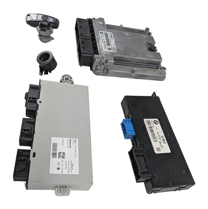 Thumbnail 3: 14-15 BMW 535D 740D X5 F01 F02 F10 F15 3.0L N57 DIESEL ENGINE DDE MODULE KEY SET
