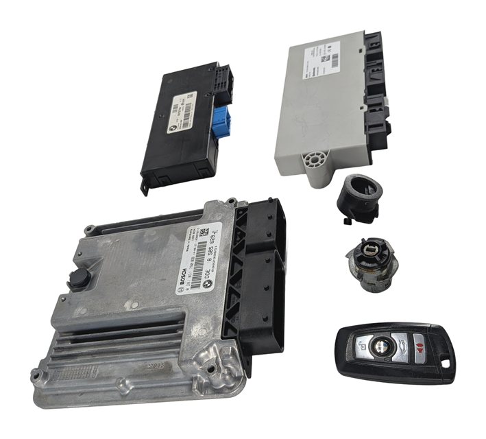 Thumbnail 4: 14-15 BMW 535D 740D X5 F01 F02 F10 F15 3.0L N57 DIESEL ENGINE DDE MODULE KEY SET