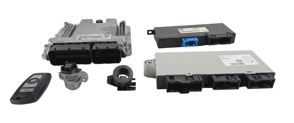 Thumbnail 5: 14-15 BMW 535D 740D X5 F01 F02 F10 F15 3.0L N57 DIESEL ENGINE DDE MODULE KEY SET