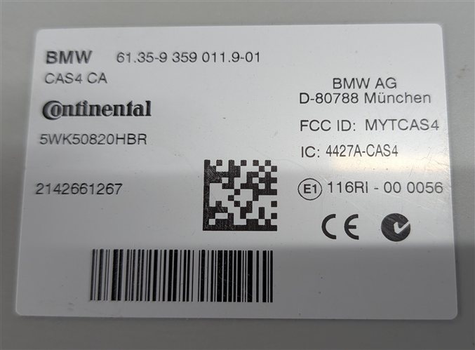 Thumbnail 8: 14-15 BMW 535D 740D X5 F01 F02 F10 F15 3.0L N57 DIESEL ENGINE DDE MODULE KEY SET