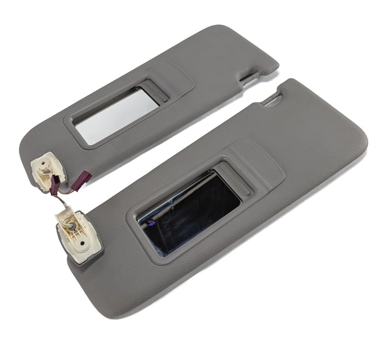 2010-2016 BMW 528i 535i 550i (F10) FRONT LEFT & RIGHT SUNVISOR SHADE SET (Gray)