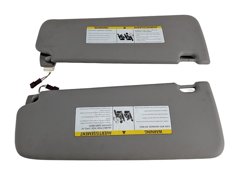 Thumbnail 7: 2010-2016 BMW 528i 535i 550i (F10) FRONT LEFT & RIGHT SUNVISOR SHADE SET (Gray)