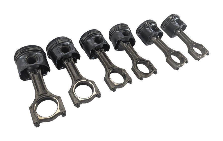 14-18 BMW 535i 740i X5 N57T 3.0L DIESEL ENGINE PISTON & CONNECTING ROD SET/6