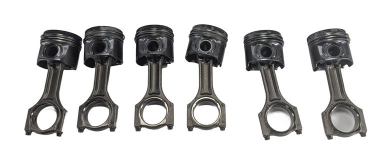 Thumbnail 2: 14-18 BMW 535i 740i X5 N57T 3.0L DIESEL ENGINE PISTON & CONNECTING ROD SET/6