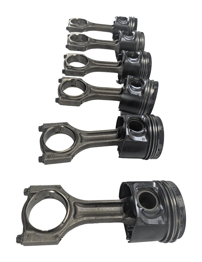 Thumbnail 4: 14-18 BMW 535i 740i X5 N57T 3.0L DIESEL ENGINE PISTON & CONNECTING ROD SET/6