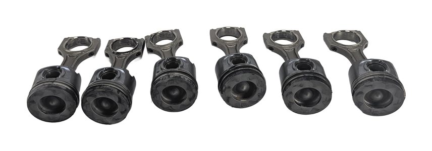 Thumbnail 6: 14-18 BMW 535i 740i X5 N57T 3.0L DIESEL ENGINE PISTON & CONNECTING ROD SET/6