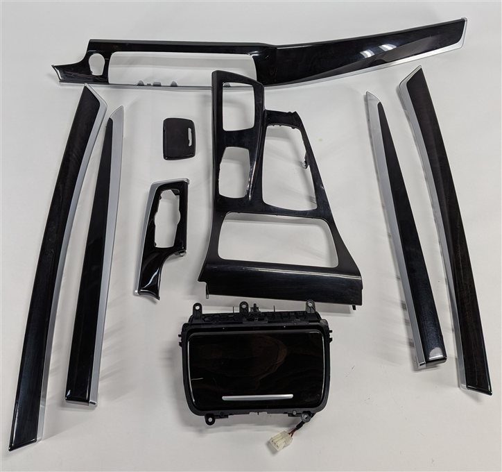 Thumbnail 2: 2015 BMW 535D F10 INTERIOR DASH DOOR CENTER CONSOLE TRIM PANEL PIECE SET/9 (Ash)