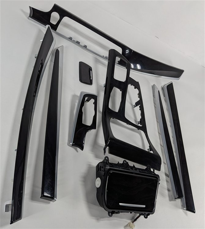 Thumbnail 3: 2015 BMW 535D F10 INTERIOR DASH DOOR CENTER CONSOLE TRIM PANEL PIECE SET/9 (Ash)