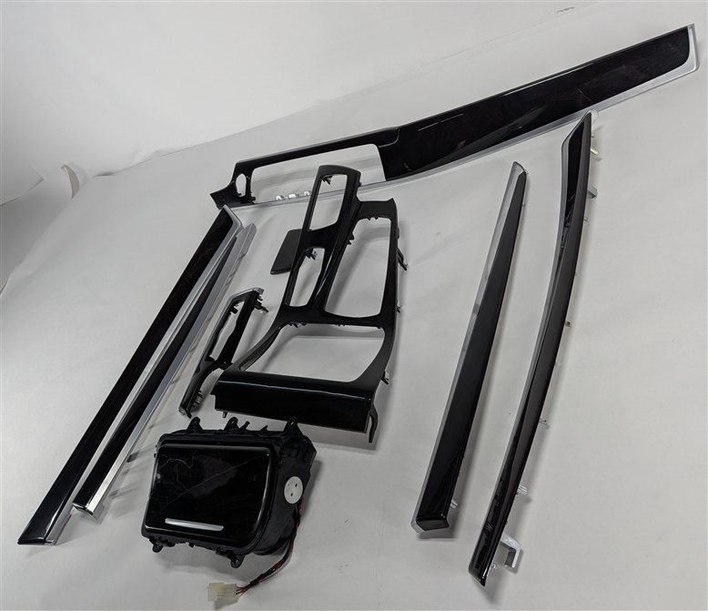 Thumbnail 4: 2015 BMW 535D F10 INTERIOR DASH DOOR CENTER CONSOLE TRIM PANEL PIECE SET/9 (Ash)