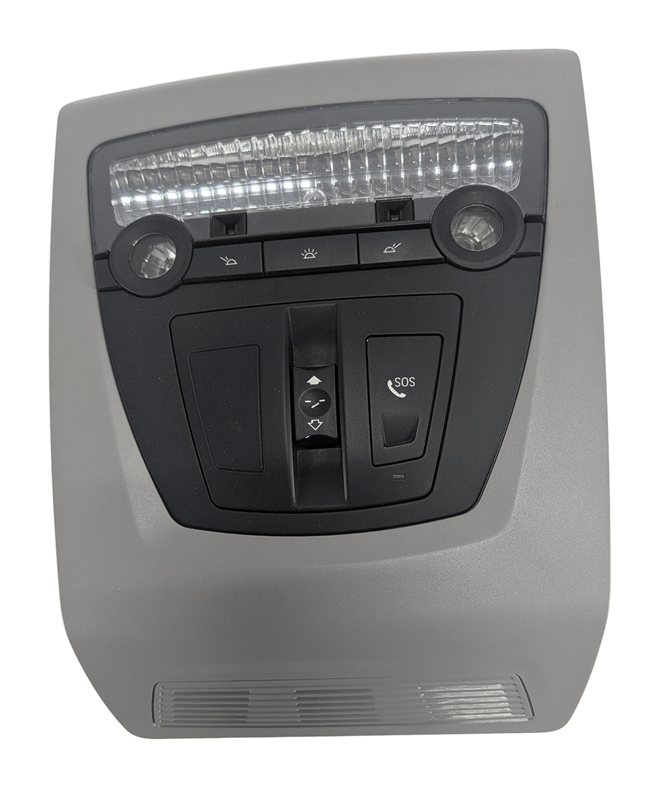 Thumbnail 2: 2015 BMW 535D F10 FRONT ROOF CONSOLE DOME MAP LIGHT SUNROOF SOS SWITCH (Gray)