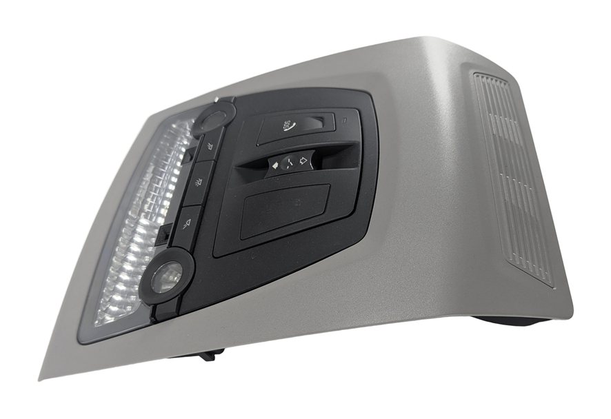Thumbnail 4: 2015 BMW 535D F10 FRONT ROOF CONSOLE DOME MAP LIGHT SUNROOF SOS SWITCH (Gray)