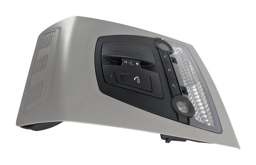 Thumbnail 5: 2015 BMW 535D F10 FRONT ROOF CONSOLE DOME MAP LIGHT SUNROOF SOS SWITCH (Gray)