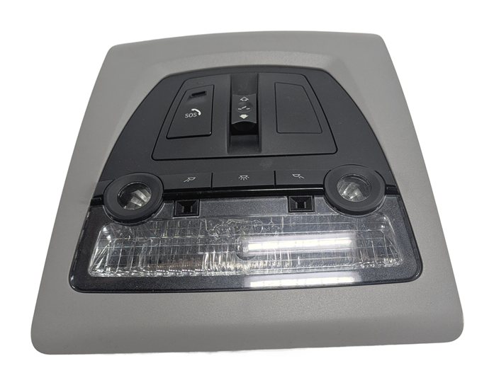 Thumbnail 6: 2015 BMW 535D F10 FRONT ROOF CONSOLE DOME MAP LIGHT SUNROOF SOS SWITCH (Gray)