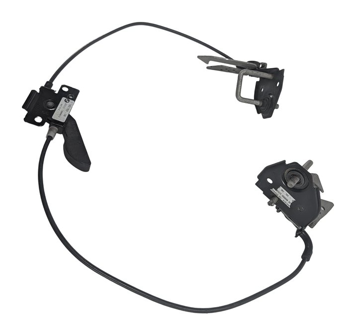 Thumbnail 3: 2015 BMW 535D (F10) FRONT LEFT/RIGHT HOOD LID LOCK LATCH SET/2 w/RELEASE CABLE