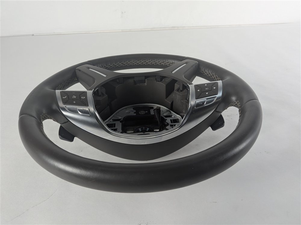 Thumbnail 6: 12-18 MERCEDES GL450 GL550 ML350 (X166 W166) LEATHER STEERING WHEEL (Brown)