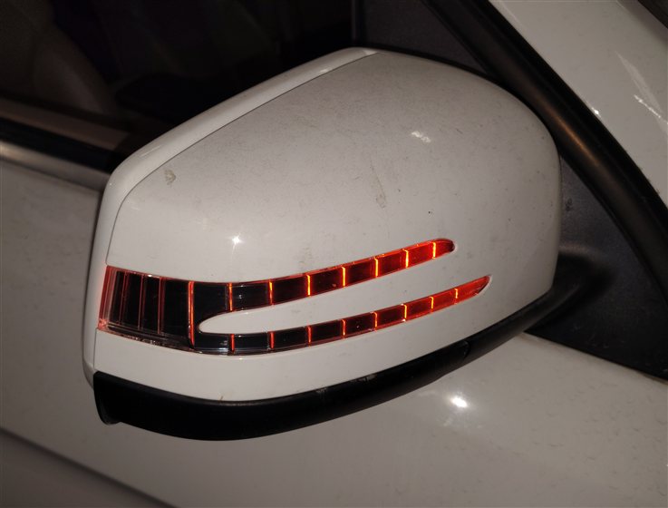 Thumbnail 2: 12-16 MERCEDES GL350 GL550 ML350 ML550 (W166 X166) RIGHT P-FOLD MIRROR (White)
