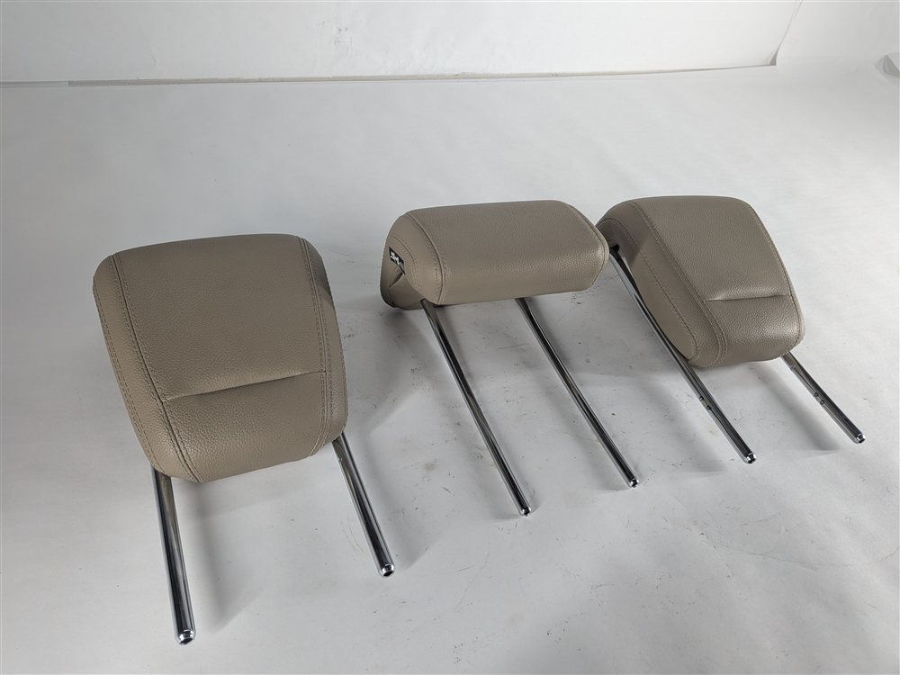 12-15 MERCEDES ML-CLASS (W166) REAR LEFT CENTER RIGHT SEAT HEADREST SET (Beige)