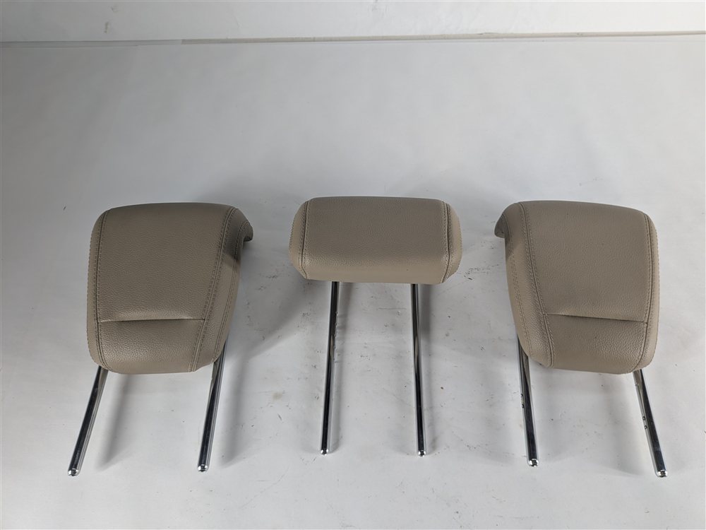 Thumbnail 2: 12-15 MERCEDES ML-CLASS (W166) REAR LEFT CENTER RIGHT SEAT HEADREST SET (Beige)