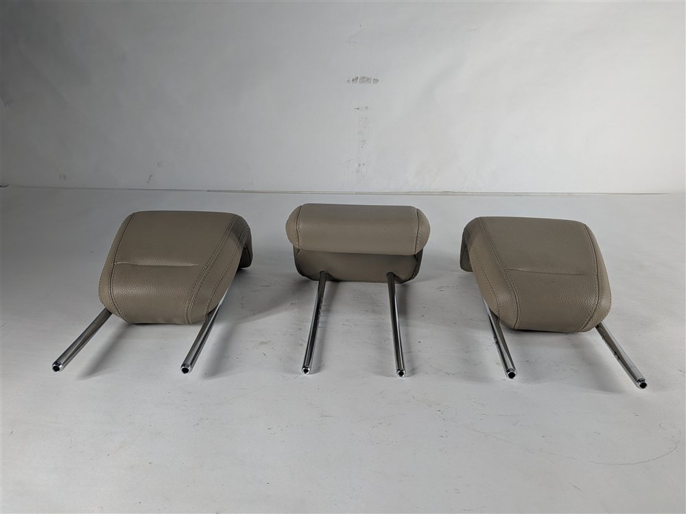 Thumbnail 3: 12-15 MERCEDES ML-CLASS (W166) REAR LEFT CENTER RIGHT SEAT HEADREST SET (Beige)