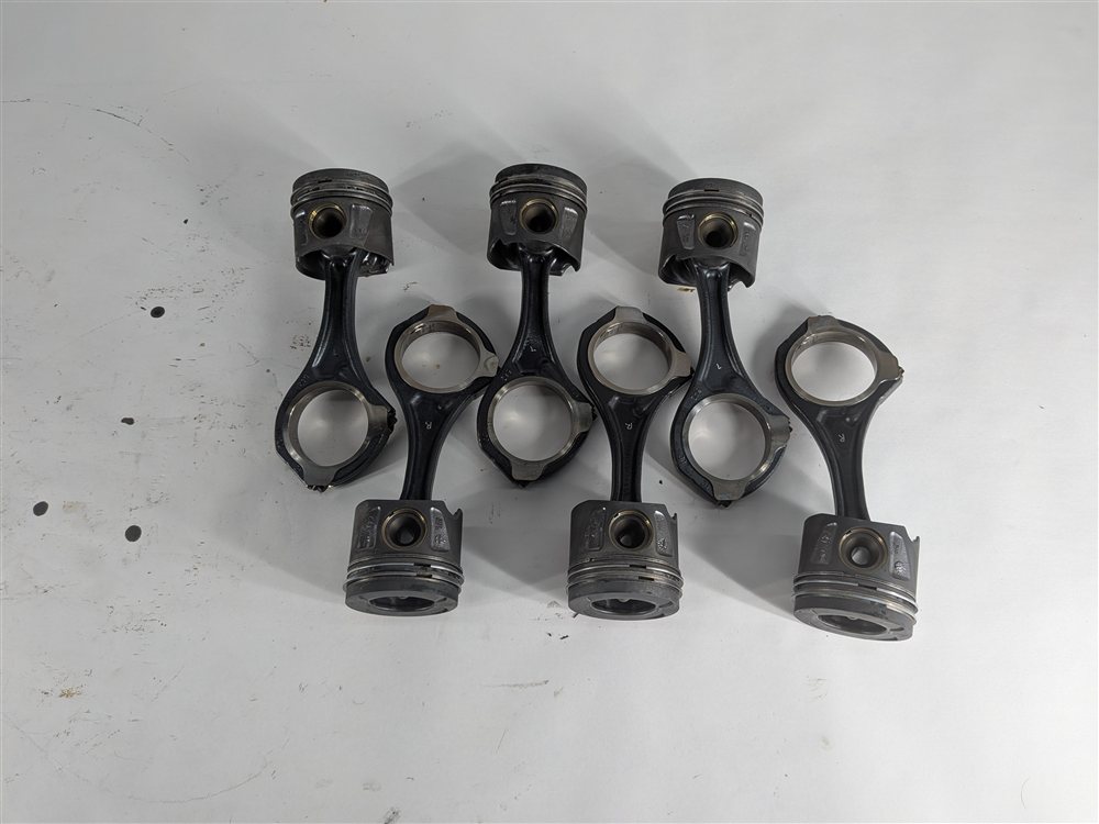 Thumbnail 3: 12-17 MERCEDES GL350 GLS350D ML350 S350 (W166 X166 W221) 3.0L DIESEL PISTON SET6