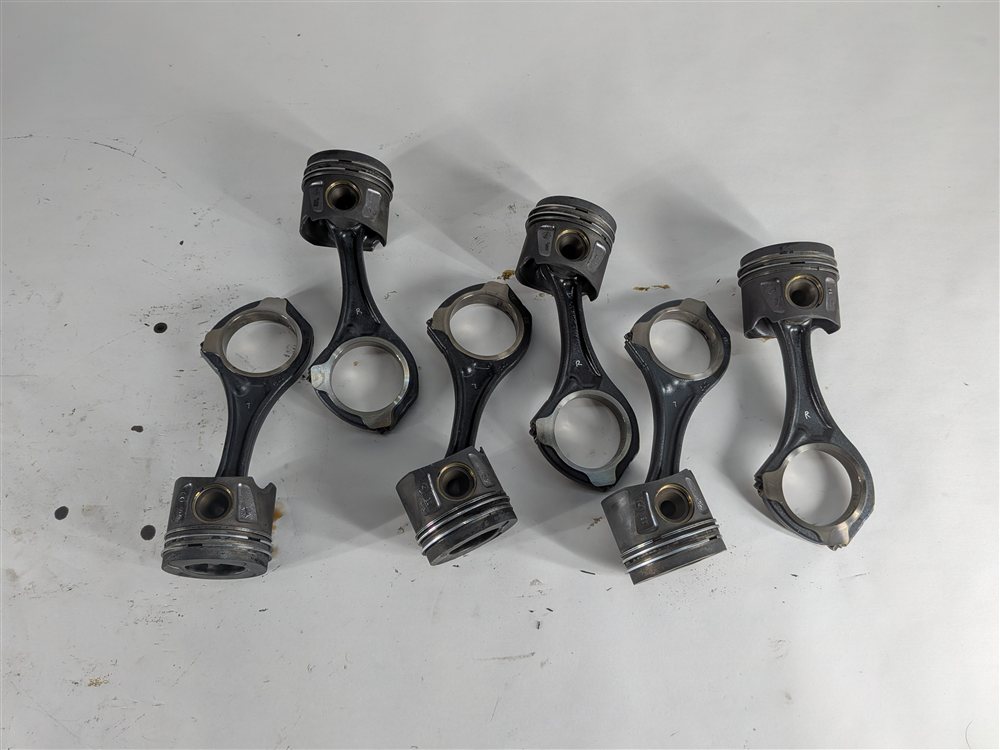 Thumbnail 7: 12-17 MERCEDES GL350 GLS350D ML350 S350 (W166 X166 W221) 3.0L DIESEL PISTON SET6