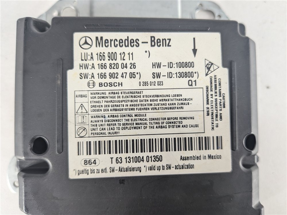 Thumbnail 8: 2013-2014 MERCEDES G GL GLS ML CLASS (W166 W463 X166) SRS BAG CRASH MODULE