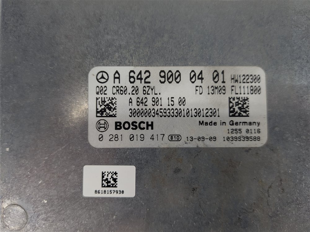 Thumbnail 9: 14-16 MERCEDES GL350 ML350 (W166 X166) 3.0L OM642 DIESEL ECM ECU ENGINE COMPUTER
