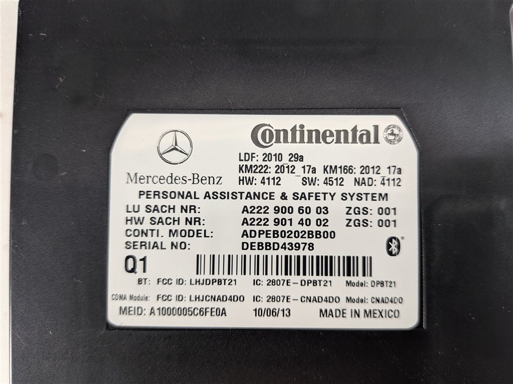 Thumbnail 9: 2014-2020 MERCEDES B C E G GL GLA GLK GLC ML CLS SLK TELEMATICS CONTROL MODULE