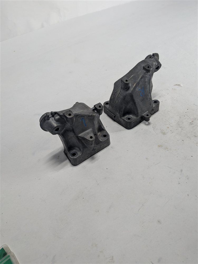 2014 MERCEDES ML350 W166 3.0L OM642 DIESEL ENGINE LEFT/RIGHT MOUNT BRACKET SET/2