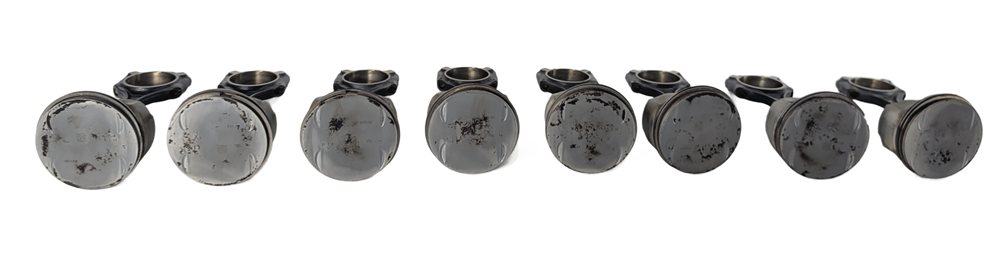 Thumbnail 2: 2007-2012 MERCEDES E550 S550 CLS550 SL550 5.5L M273 PISTON SET 8 CONNECTING RODS