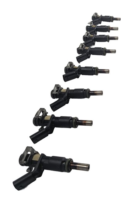 06-12 MERCEDES C E G GL ML S SL (W204 W212 W221 W164 X164) FUEL INJECTOR SET 8