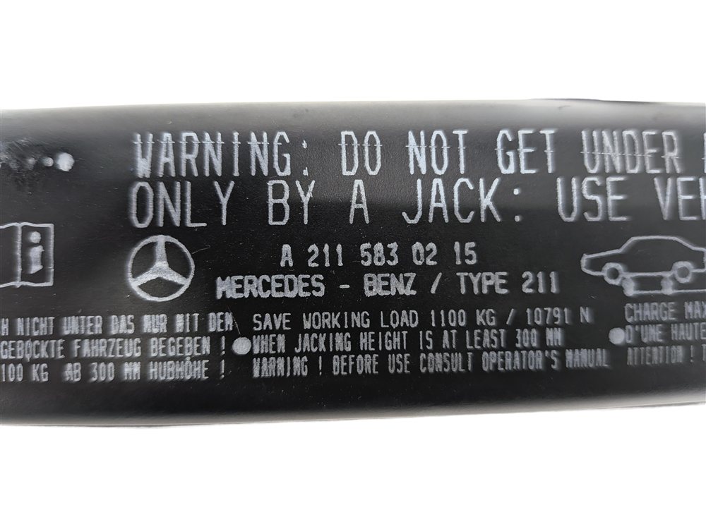 Thumbnail 8: 03-11 MERCEDES E320 E350 E500 E550 CLS500 CLS550 W211 W219 SCISSOR JACK w/HANDLE
