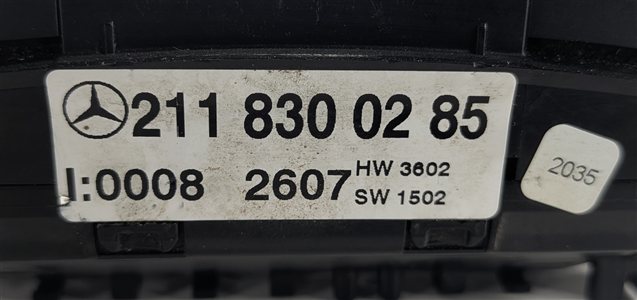 Thumbnail 9: 03-11 MERCEDES E350 E500 CLS500 CLS550 W211 W219 REAR A/C CLIMATE CONTROL PANEL