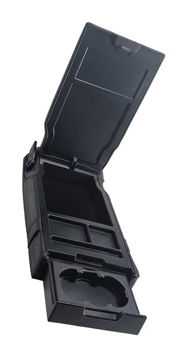 Thumbnail 5: 06-11 MERCEDES CLS CLASS W219 REAR CENTER SEAT ARMREST CONSOLE CUPHOLDER (Black)