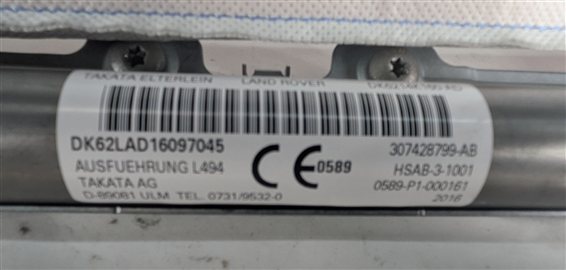 Thumbnail 8: 2014-2020 RANGE ROVER SPORT (L494) LEFT DRIVER ROOF SIDE CURTAIN AIRBAG AIR BAG