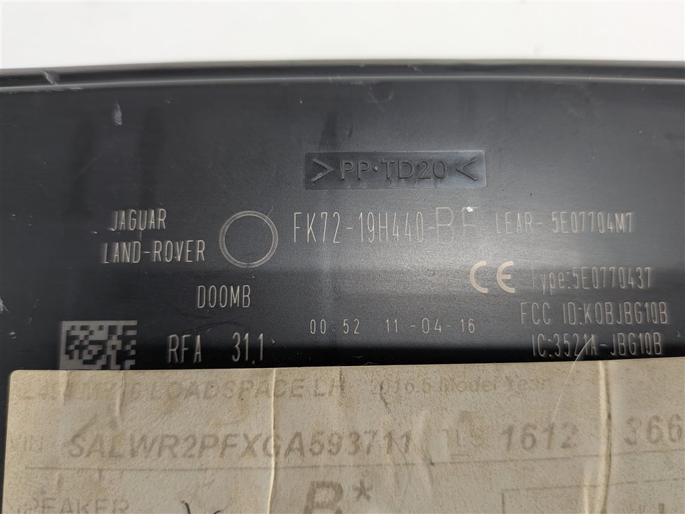 Thumbnail 10: 2014-2020 FPACE FTYPE EX EF RANGE ROVER SPORT EVOQUE - KEYLESS ENTRY MODULE