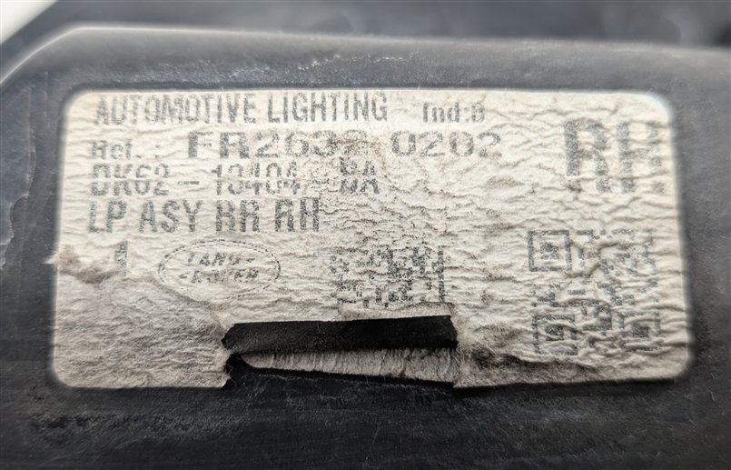 Thumbnail 10: 14-17 RANGE ROVER SPORT L405 L494 REAR RIGHT PASSENGER UPPER QUARTER TAILLIGHT