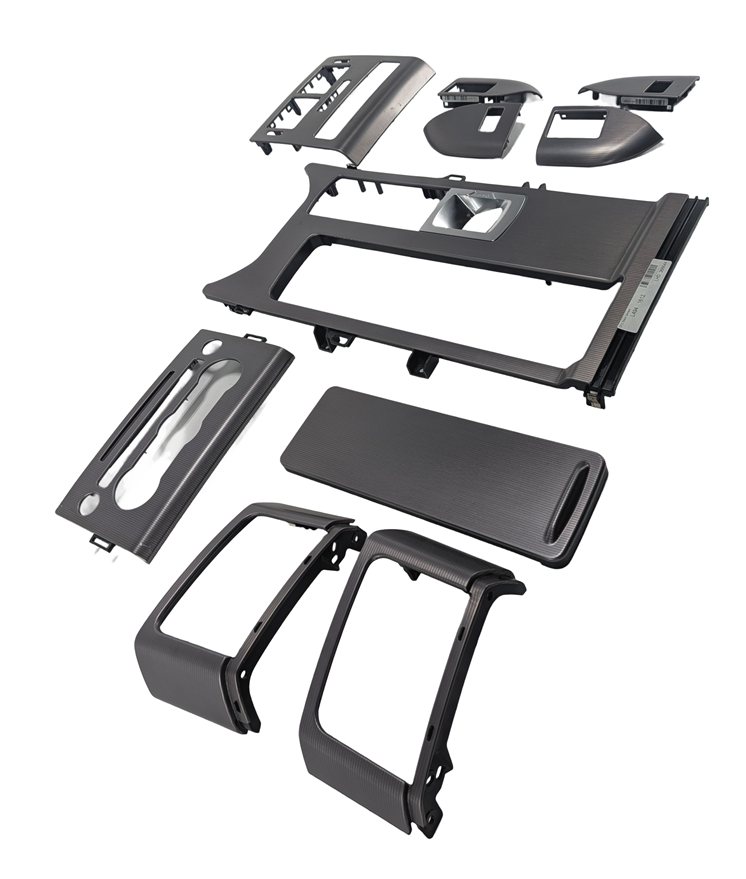 2016 RANGE ROVER SPORT L494 DASH DOOR CONSOLE TRIM SET/10 (Tech Weave Aluminum)